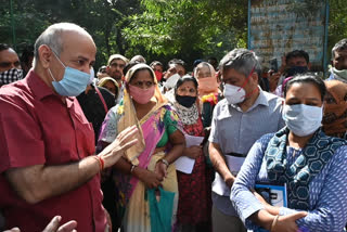 Manish Sisodia pays surprise visit to labour office