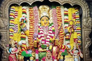 fifth day of navratri festival celebrations at bhadrakali temple in warangal