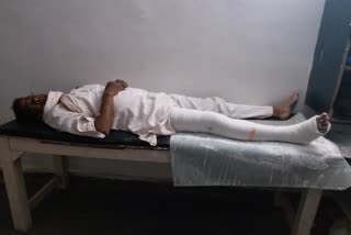 Congress candidate Satyaprakash Sakhawar injured