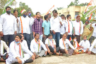 congress bundh at mahabubabad district