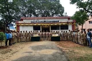 Police Martyr's Day at chamarajanagar