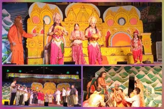 Ramlila staged with covid Guidelines in Shastri Park area of North East Delhi