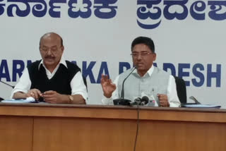 farmer mp V.S. Ugrappa pressmeet in bengaluru