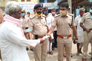 Creating awareness towards corona from police and home guards