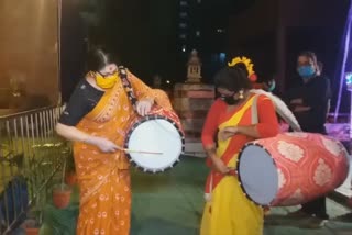 Locket Chatterjee played drum at EZCC auditorium