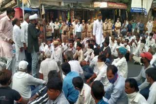 Farmers continue to protest in Sumerpur,  Pali News