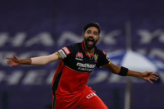 Abu Dhabi, Mohammad Siraj,  Royal Challengers Bangalore,  Indian Premier League