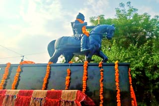 unveiling of Prithviraj Chauhan Statue, Alwar news, पृथ्वीराज चौहान की प्रतिमा अनावरण