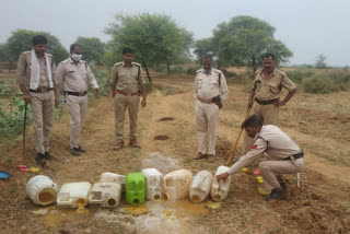 Illegal liquor destroyed