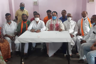 Former jharkhand BJP president held press conference in Fusro of Bokaro