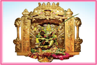 vijayawada goddess durgadevi as lalitha tripura sundari devi on occassion of navratri utsav