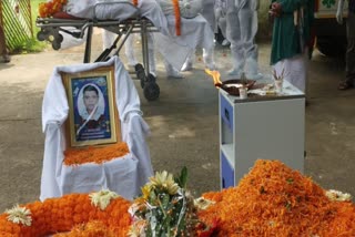 Guard of Honor has given to Corona warrior Sridhar Swain