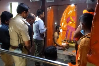 puneeth rajkumar visit to anjanadri temple