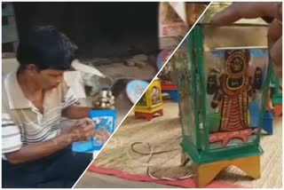 Lighting Up With Folk-art  Lighting Up With Folk-art West Bengal  Bishnupur news  Bishnupur  ബിഷ്‌ണുപൂര്‍ വിളക്ക്  ദശാവതാര കാര്‍ഡ്  പശ്ചിമ ബംഗാള്‍ ബിഷ്‌ണുപൂര്‍ ഗ്രാമം