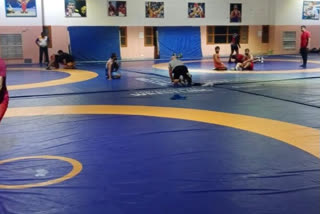 Wrestling camp in Sonepat.