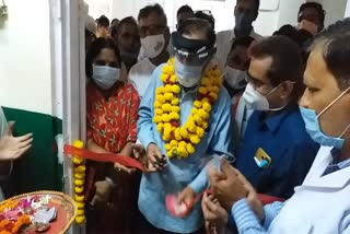 former mp inaugurated x-ray machine in alwar,  x-ray machine inauguration