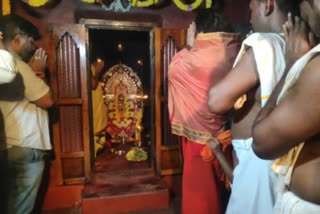 Kali Charan Maharaj Visits Sri Mahalakshmi Temple in Puttur