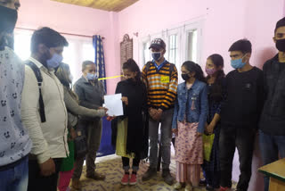 ABVP Nankhari memorandum to Naib Tehsildar