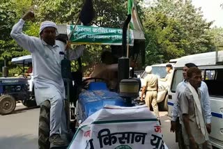 farmers tractor rally against agriculture law in yamunanagar