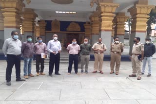 Officers team visit to Hasanamba Temple