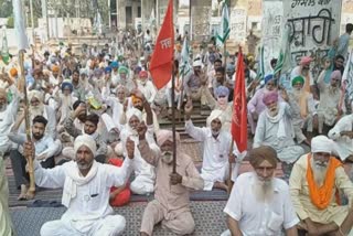 Farmers protest over farm laws in bathinda