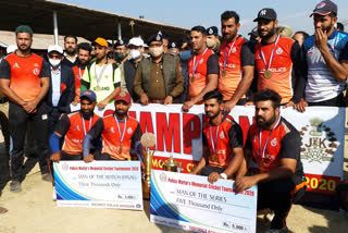 Cricket Tournament Concluded today