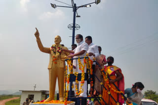 minister koppula eshwar tour in peddapally district