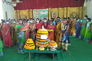 Reddy Batukamma celebrations in Husnabad