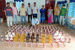 seb seized telangana liquor