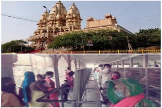 Number of devotees increased in Chhatarpur temple during Navratri