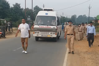 DIG and SP march to take physical test of head constable in surguja