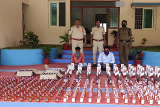 police takeover telangana alcohol at guntur