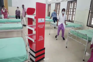 robotic trolley for covid treatment  covid latest news  kannur covid latest news  കണ്ണൂര്‍ കൊവിഡ് വാര്‍ത്തകള്‍  കൊവിഡ് വാര്‍ത്തകള്‍  റോബോട്ടിട് ട്രോളി  ചെമ്പേരി വിമൽ ജ്യോതി എഞ്ചിനീയറിങ് കോളജ്