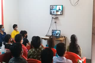 Range IG Interaction with Children, Webinar at Alwar Kotwali