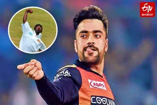 Rashid khan mimics muralitharan's bowling action