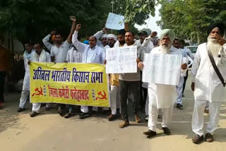 farmers protest in fatehabad