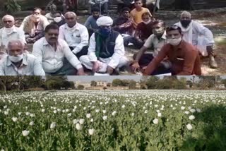 धरने पर बैठे किसान, Farmers sitting on strike