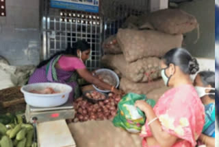 marketing sector distributing kilo onion rs.40 in vishaka