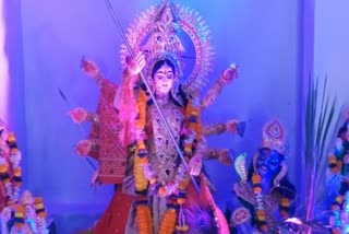 Mahasthami Puja of maa durga occurs at Bijipur Puja Mandap