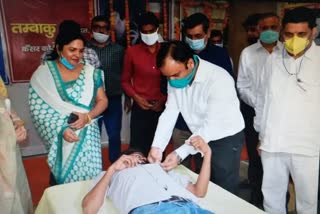 Blood donation camp organized in Red Cross building of Nuh