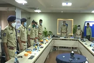 hyderabad police commissioner anjanee kumar yadav attend virtual flag day