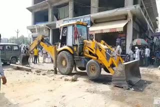 Administration action against encroachment in Nuh