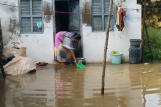 Rainwater enters residential area in Bengaluru after heavy downpur