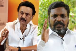 DMK Stalin support to Thol.Thirumavalavan on manuscript issue