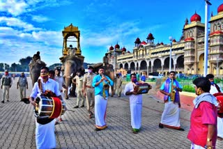 practice for dasara in mysore