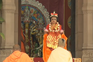 Kumari pujo is performed without visitors in Belur math