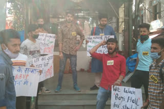 ABVP protest in Nahan