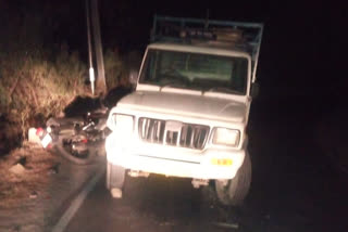 Pickup and bike collision on Karsog-Shimla route