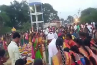 Batukamma celebrations in sangareddy district