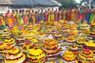 Bathukamma Celebrations in Siddipet District Gajwel